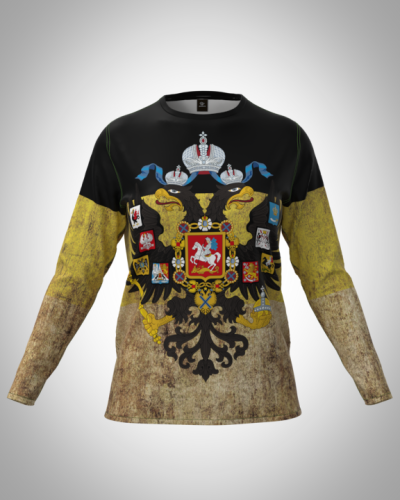 Лонгслив женский "Имперский на состаренном" классический 3D, туника, футболка с длинным рукавом