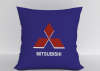 Подушка "Mitsubishi фиолетовый" 40*40см лучшая декоративная, для авто и в подарок  
