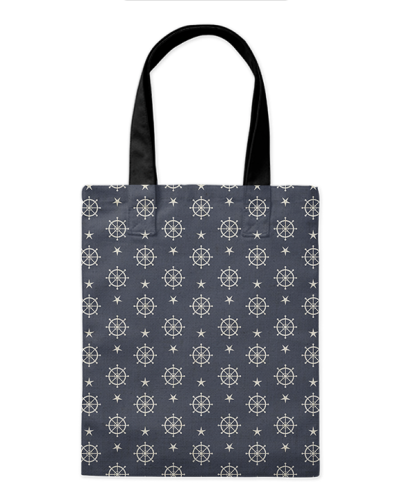 Шоппер "Штурвал" 35*40см сумка повседневная, простая, но удобная 