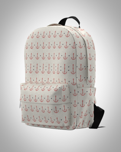 Рюкзак 30*40см "Якоря" с укрепленной спинкой и регулируемыми лямками
