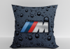 Подушка "BMW полосы капли" 40*40см лучшая декоративная, для авто и в подарок  