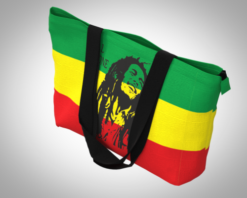 Сумка пляжная "Боб Марли love" повседневная, унисекс