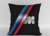 Подушка "BMW полоса" 40*40см лучшая декоративная, для авто и в подарок  