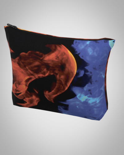 Косметичка "Огонь и лед" 18*15*4см женская, удобная