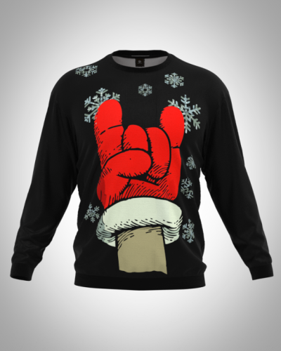 Свитшот  мужской "Зашибись! С новым годом!" классический 3D, с круглым воротом