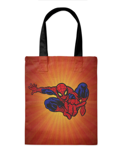 Шоппер "Человек паук" 35*40см сумка повседневная, простая, но удобная 