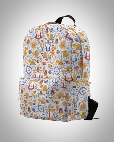 Рюкзак 30*40см "Россия масленица 1" с укрепленной спинкой и регулируемыми лямками