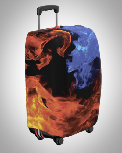 Чехол на чемодан "Огонь и лед"