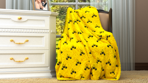 Плед "Eat sleep train" с мягким ворсом, плюшевый на диван в детскую