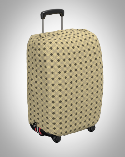 Чехол на чемодан "Клетка беж"