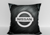 Подушка "Nissan  карбон" 40*40см лучшая декоративная, для авто и в подарок  