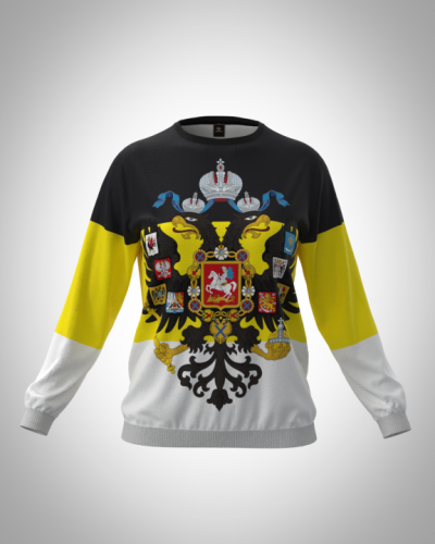 Свитшот  женский "Имперский" классический 3D, с круглым воротом