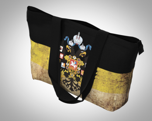 Сумка пляжная "Имперский на состаренном" повседневная, унисекс