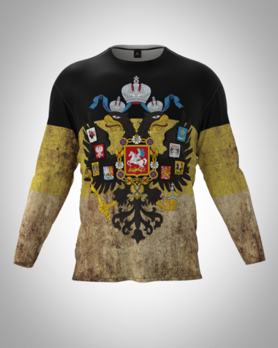 Лонгслив мужской "Имперский на состаренном" классический 3D, футболка с длинным рукавом