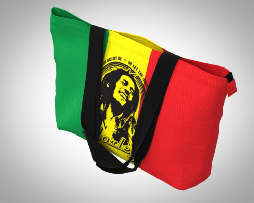 Сумка пляжная "Боб Марли" повседневная, унисекс