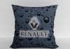 Подушка "Renault капли" 40*40см лучшая декоративная, для авто и в подарок  