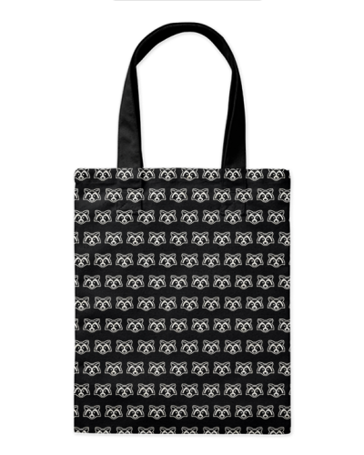 Шоппер "Енот 2" 35*40см сумка повседневная, простая, но удобная 