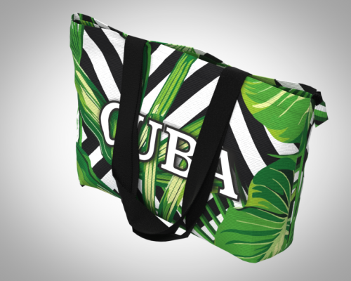 Сумка пляжная "Куба лето" повседневная, унисекс