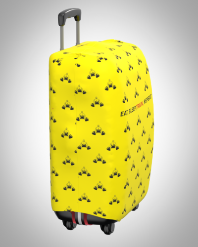 Чехол на чемодан "eat sleep train"