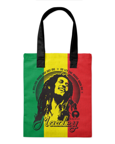 Шоппер "Боб Марли" 35*40см сумка повседневная, простая, но удобная 