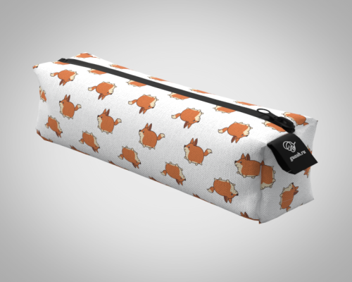 Пенал 20*5*5см "Лиса 2" школьный, удобный, на молнии 