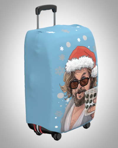 Чехол на чемодан "Новогодний Лебовски"