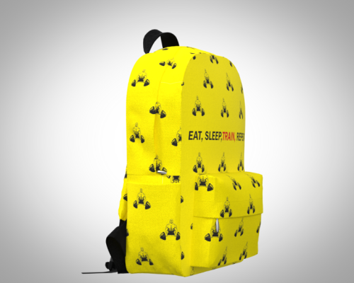 Рюкзак 30*40см  "eat sleep train" с укрепленной спинкой и регулируемыми лямками