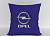 Подушка "Opel фиолетовый" 40*40см лучшая декоративная, для авто и в подарок  