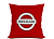 Подушка "Nissan красный" 40*40см лучшая декоративная, для авто и в подарок  