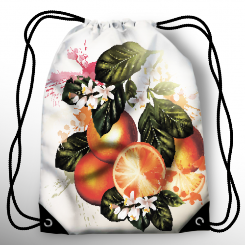 Мешок-рюкзак "Апельсины" 35*40см, школьный, спортивный мешок