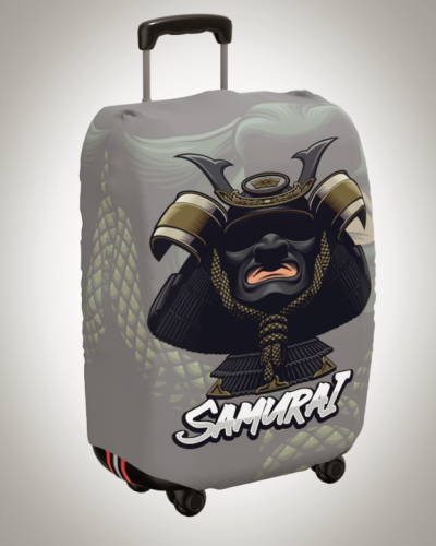 Чехол на чемодан "Маска самурая 2"