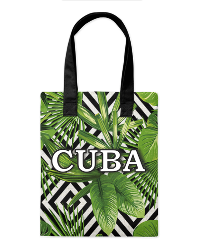 Шоппер "Куба лето" 35*40см сумка повседневная, простая, но удобная 