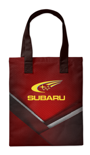 Шоппер Subaru бордо 35*40см сумка повседневная  - простая, но удобная