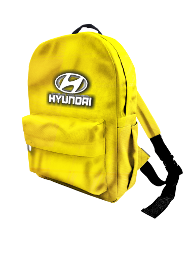 Рюкзак 30*40см  "Hyundai на жёлтом" с укрепленной спинкой и регулируемыми лямками