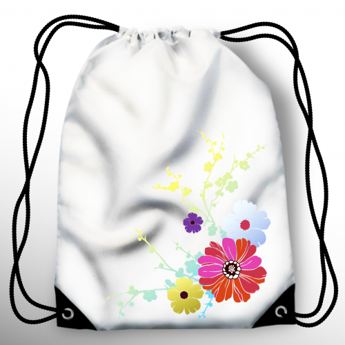 Мешок-рюкзак "Ромашки цветные" 35*40см, школьный, спортивный мешок