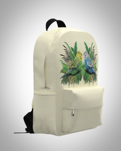 Рюкзак 30*40см  "попугаи" с укрепленной спинкой и регулируемыми лямками