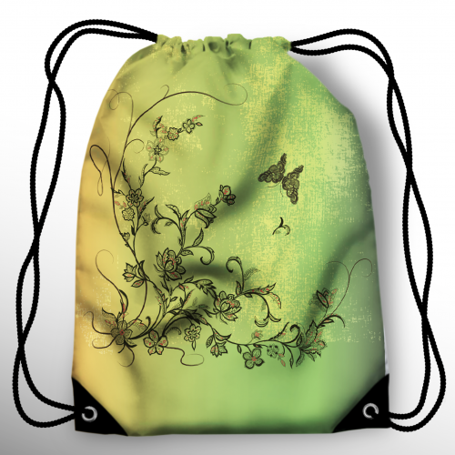 Мешок-рюкзак "Бабочка на рассвете" 35*40см, школьный, спортивный мешок