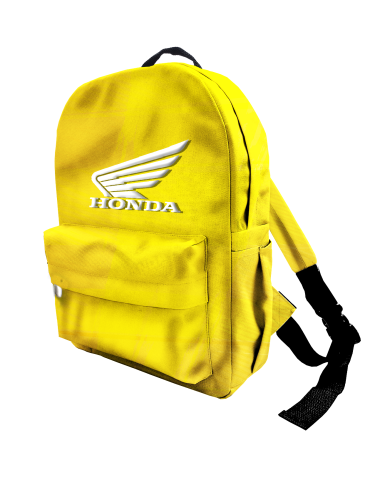 Рюкзак 30*40см  "Honda на жёлтом" с укрепленной спинкой и регулируемыми лямками