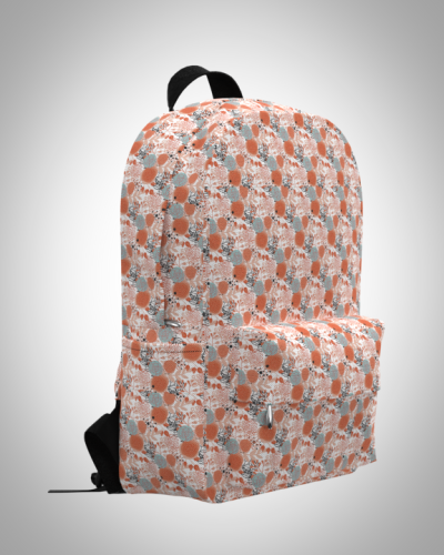 Рюкзак 30*40см  "оранжевая симфония" с укрепленной спинкой и регулируемыми лямками