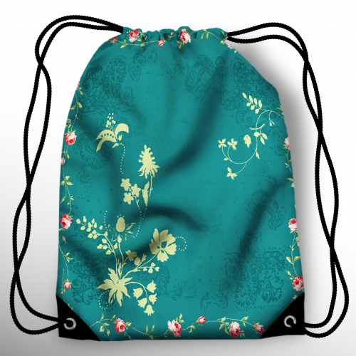 Мешок-рюкзак "Лианы на зелёном" 35*40см, школьный, спортивный мешок