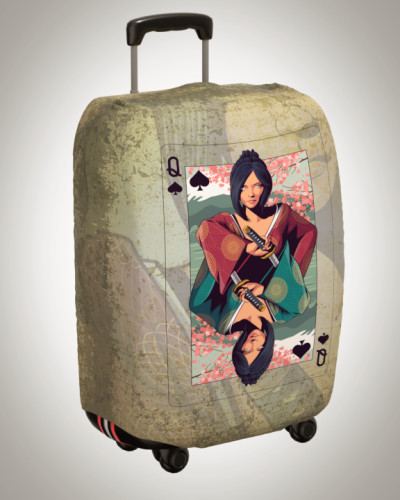 Чехол на чемодан "Карта гейши"