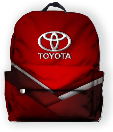 Рюкзак 30*40см  "Toyota бордо" с укрепленной спинкой и регулируемыми лямками