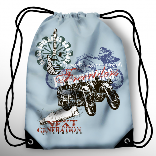 Мешок-рюкзак "Free riders" 35*40см, школьный, спортивный мешок