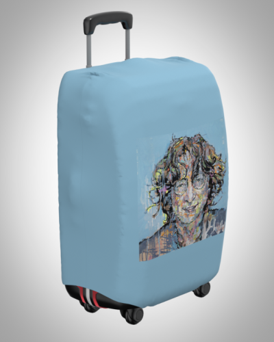 Чехол на чемодан "Ленон на голубом"