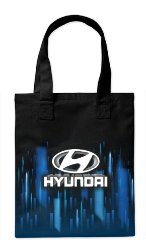 Шоппер Hyundai северное сияние 35*40см сумка повседневная - простая, но удобная