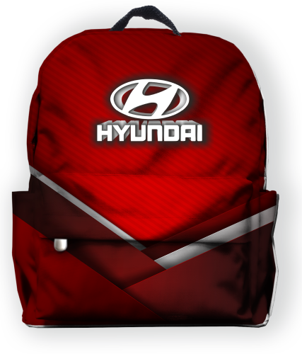 Рюкзак 30*40см  "Hyundai бордо" с укрепленной спинкой и регулируемыми лямками