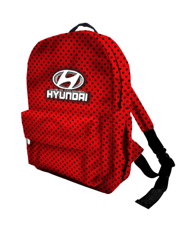 Рюкзак 30*40см  "Hyundai баг" с укрепленной спинкой и регулируемыми лямками