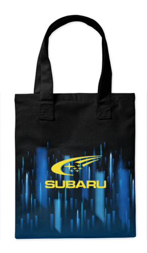 Шоппер Subaru северное сияние 35*40см сумка повседневная  - простая, но удобная